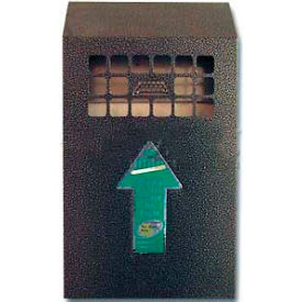 Wall Mount Bin Outdoor Ashtray Black Textured NBB04