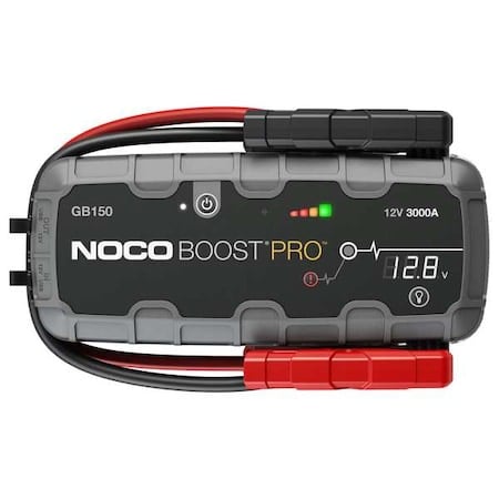 Portable Power Pack, Boosting For 12 V DC Battery Volt, 100 A at 12V, USB, Plastic, Auto/Manual MPN:GB150