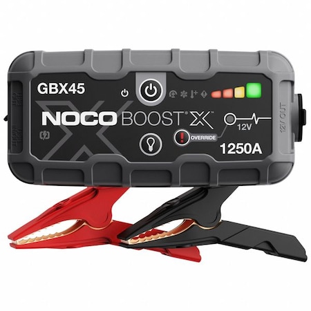 Jump Starter, 1250 A Input, 2 ft L Cable MPN:GBX45
