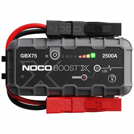 Jump Starter, 2500 A Input, 2 ft L Cable MPN:GBX75