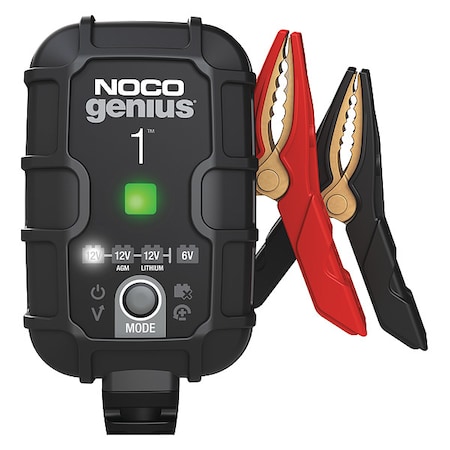 Battery Charger, Charging, Maintaining, 6 V DC, 12 V DC, Automatic MPN:GENIUS1