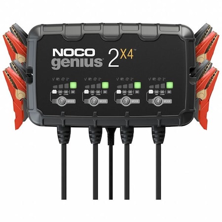 Battery Charger, 8 A Input, 6.2 ft L Cable MPN:GENIUS2X4