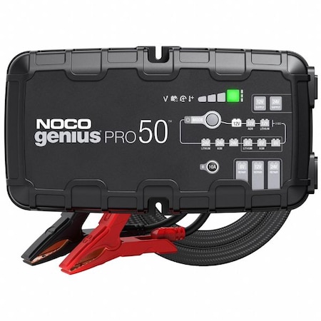 Battery Charger, 50 A Input, 6 ft L Cable MPN:GENIUSPRO50