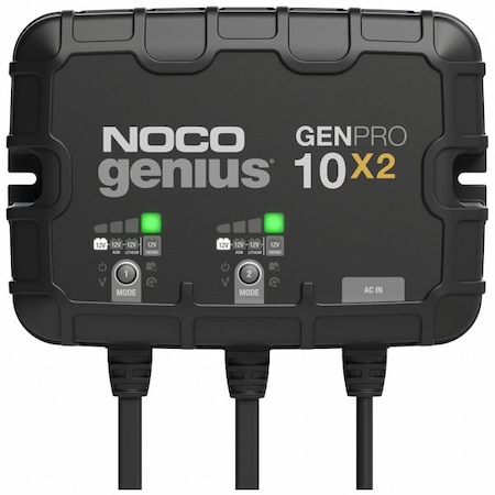 Battery Charger, 20 A Input, 6 ft L Cable MPN:GENPRO10X2