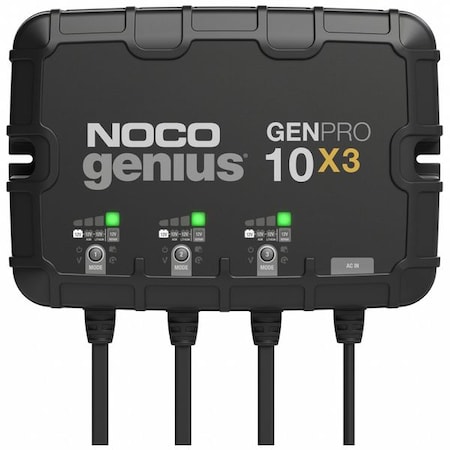 Battery Charger, 30 A Input, 6 ft L Cable MPN:GENPRO10X3
