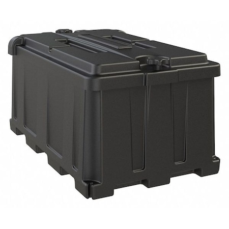 Battery Box, Fits Group 8D Batteries, 21 in Inside Length, Snap Top Closure, Plastic MPN:HM484