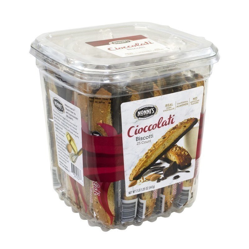 Nonnis Biscotti Cioccolati, Tub Of 25 MPN:209-00322