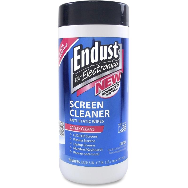 Endust For Electronics Screen Cleaner Wipes, Pack Of 70 (Min Order Qty 10) MPN:11506