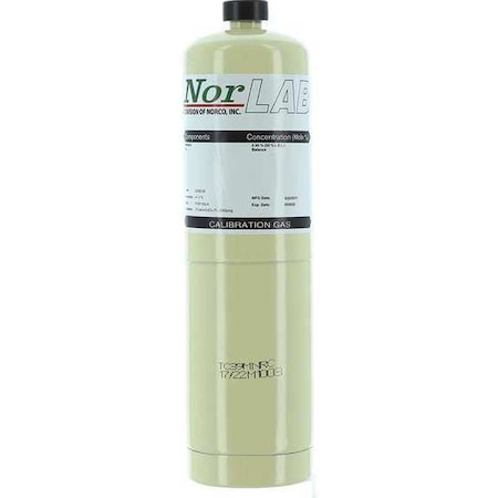 Calibration Gas, Carbon Monoxide, 11 L, +/-2% Accuracy, 140 psi Max. Pressure MPN:A1016100PN