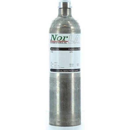 Calibration Gas, Carbon Monoxide, Hydrogen Sulfide, Oxygen, Pentane, 29 L, C-10 Connection MPN:F105335PM1