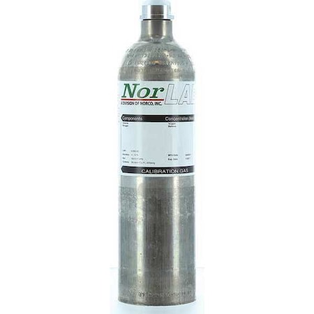 Calibration Gas, Phosphine, 29 L, C-10 Connection, +/-20% Accuracy, 500 psi Max. Pressure MPN:F2199.5PN