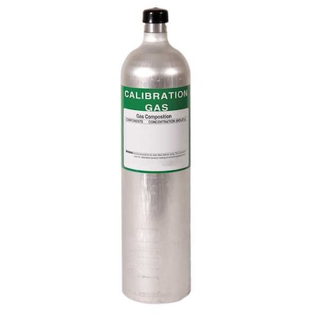 Calibration Gas, Carbon Monoxide, Hydrogen Sulfide, Methane, Oxygen, 58 L, C-10 Connection MPN:Z105310PM32