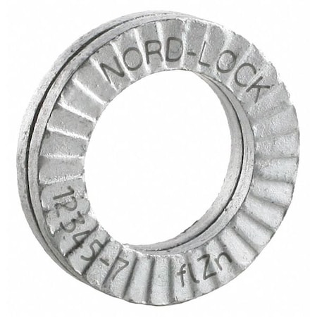 Wedge Lock Washer, For Screw Size 1-1/2 in Steel, Advanced Corrosion Resistance Finish MPN:1558