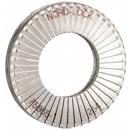 Wedge Lock Washer, For Screw Size M24 Steel, Plain Finish MPN:1595