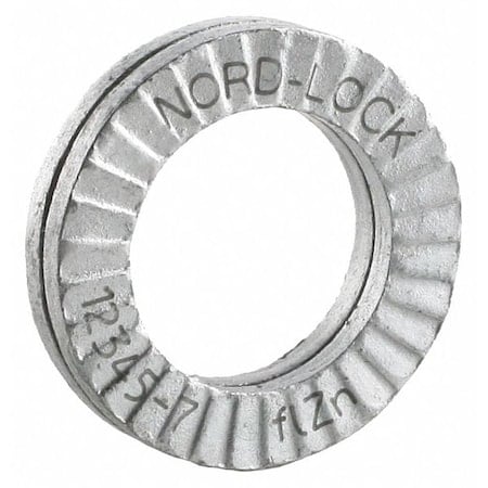 Wedge Lock Washer, For Screw Size 1-3/4 in Steel, Advanced Corrosion Resistance Finish MPN:2882