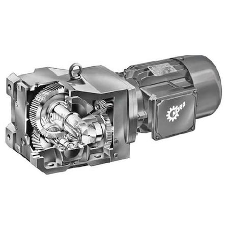 AC Gearmotor, 13, 720 in-lb Max. Torque, 23 RPM Nameplate RPM, 230/460V AC Voltage, 3 Phase MPN:SK9032.1-112MP/4-75.91-A