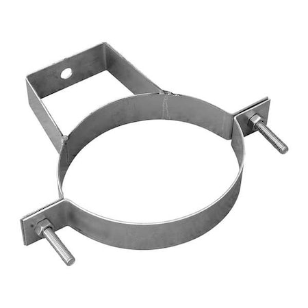 Pipe Hanger, 12 in Duct Dia, Galvanized Steel, 14 GA, 14-3/8