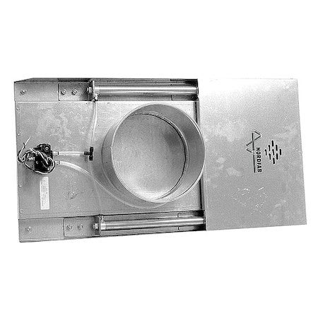 Round Blast Gate, Galvanized Steel, 22 GA, 17.36