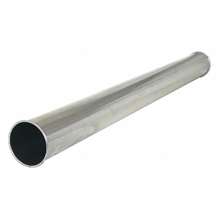 Round Rigid Duct, 10 in Duct Dia, 304 Stainless Steel, 22 ga GA, 10 in W, 58-3/4