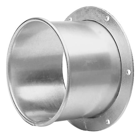 Round Flange Adapter, 16 in Duct Dia, Galvanized Steel, 22 ga GA, 5