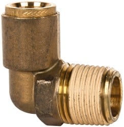 Push-To-Connect Tube to Male & Tube to Male NPT Tube Fitting: Male Elbow, 1/2