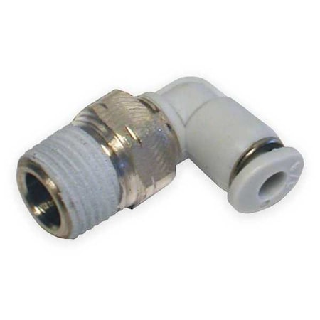 Swivel Elbow, 1/4 in Tube Size, Polybutylene, White, 10 PK MPN:M24470418