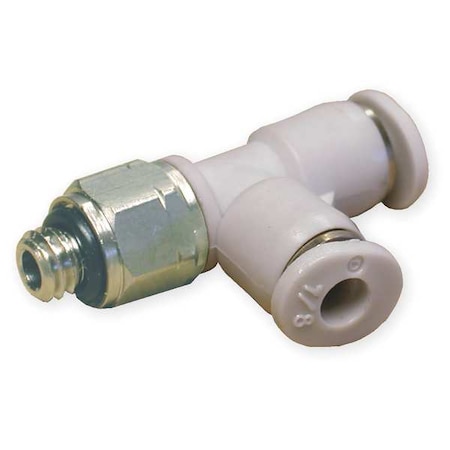 Swivel Side Tee, 5/32 in Tube Size, Brass, Polybutylene Terephthalate, Gray, 10 PK MPN:M24680210