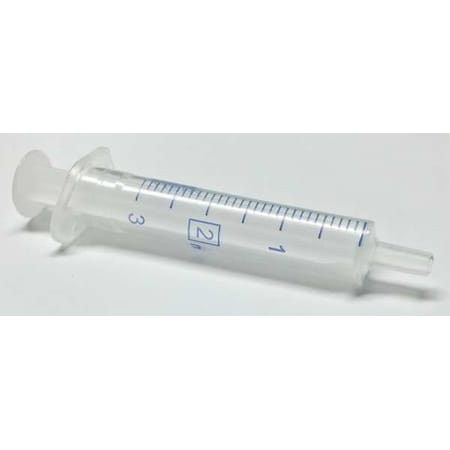 Plastic Syringe, Luer Slip, 2 mL, PK100 MPN:NJ-4606027-02