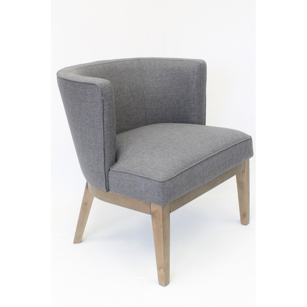 Boss Office Products Ava Accent Chair, Slate Gray/Driftwood MPN:B529DW-SG