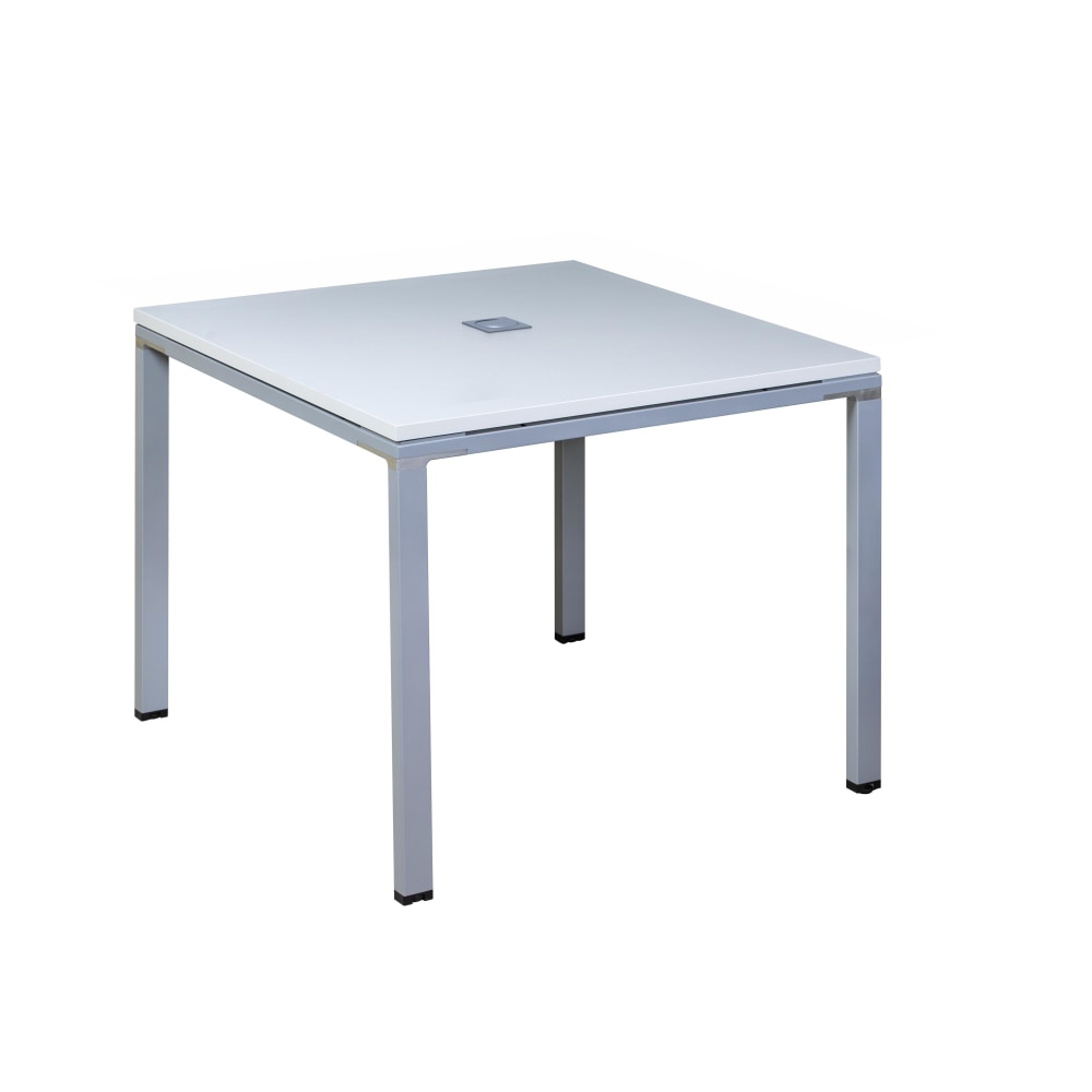 Boss Office Products Simple System Square Conference Table, 29-1/2inH x 36inW x 36inD, White MPN:S401-WT