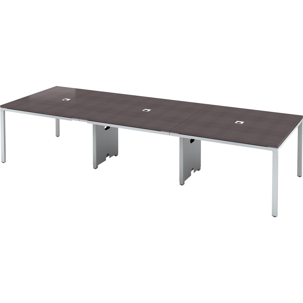 Boss Office Products Simple System Rectangular Conference Table, 29-1/2inH x 142inW x 47inD, Driftwood MPN:S403