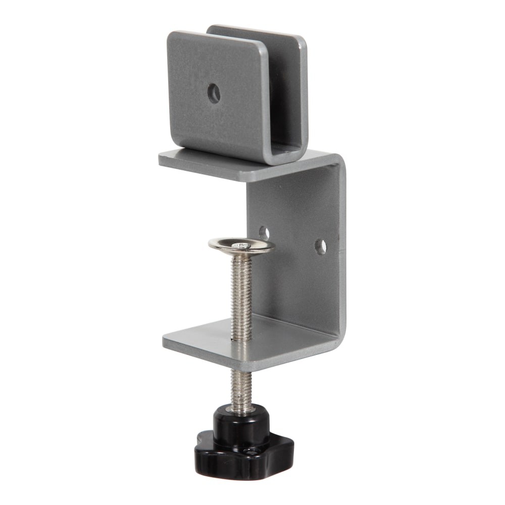 Boss Office Products Plexiglas Panel Desk Clamps, 3-3/4in x 2-1/4in, Set Of 2 Clamps MPN:NP02