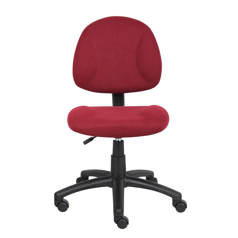 Boss Office Products Perfect Posture Ergonomic Fabric Mid-Back Deluxe Office Task Chair, Black MPN:B315BY