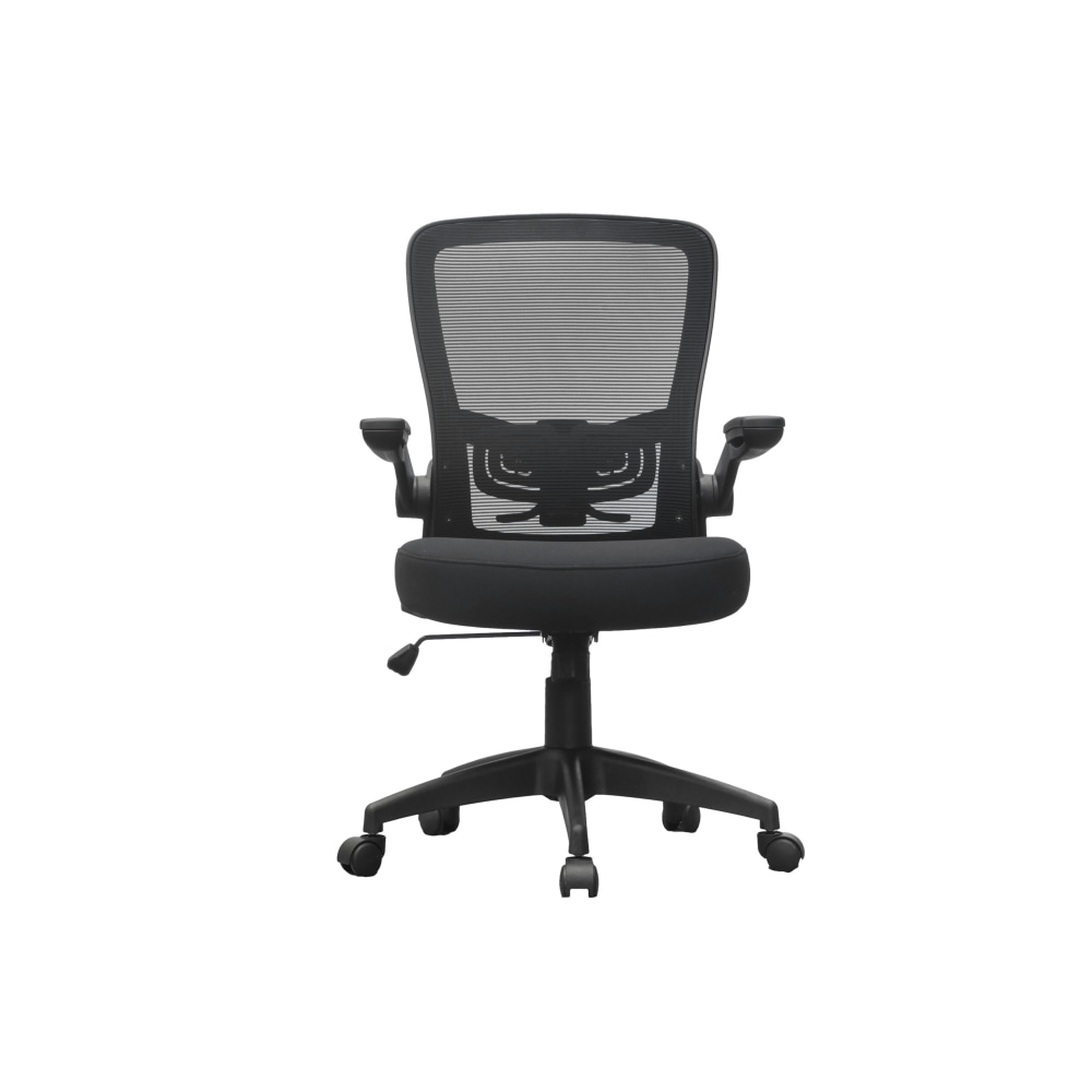 Boss Office Products Ergonomic Mesh High-Back Flip Arm Task Chair, Black MPN:B6366BK-BK