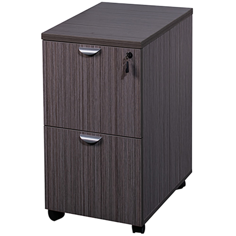 Boss Office Products 16inW x 22inD Lateral Mobile File Pedestal, Driftwood MPN:N149-DW