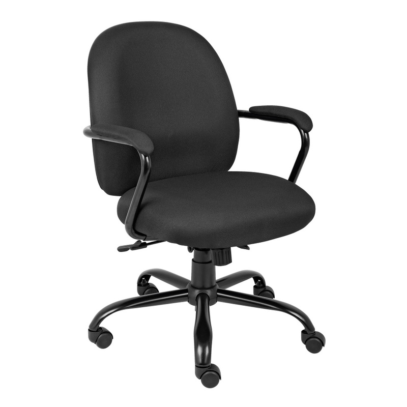 Boss Office Products Heavy-Duty Mid-Back Task Chair, Black MPN:B670-BK