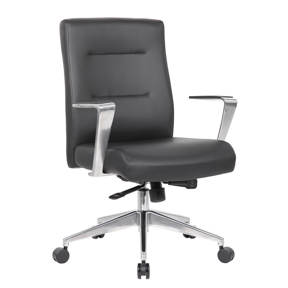 Boss Office Products Modern Ergonomic Vinyl High-Back Conference Executive Office Chair, Black MPN:B8886AL-AMBK