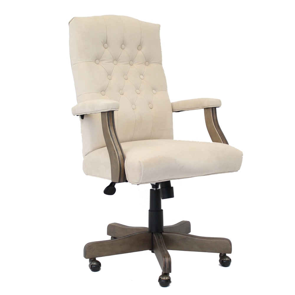 Boss Button-Tufted Ergonomic High-Back Chair, Champagne Velvet MPN:B905DW-CMP