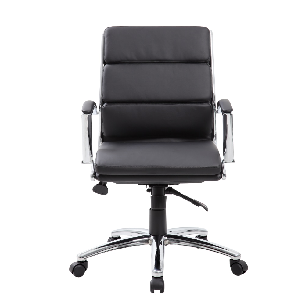 Boss Office Products CaressoftPlus Mid-Back Chair, Black MPN:B9476-BK