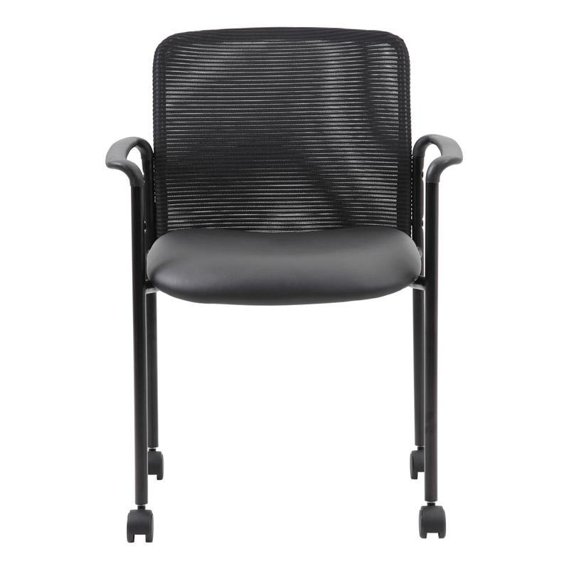 Boss Office Products Mesh Mid-Back Guest Chair, Black MPN:B6909R-CS