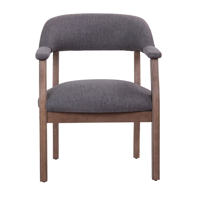 Boss Office Products Traditional Guest Chair, Slate Gray/Brown MPN:B9540DW