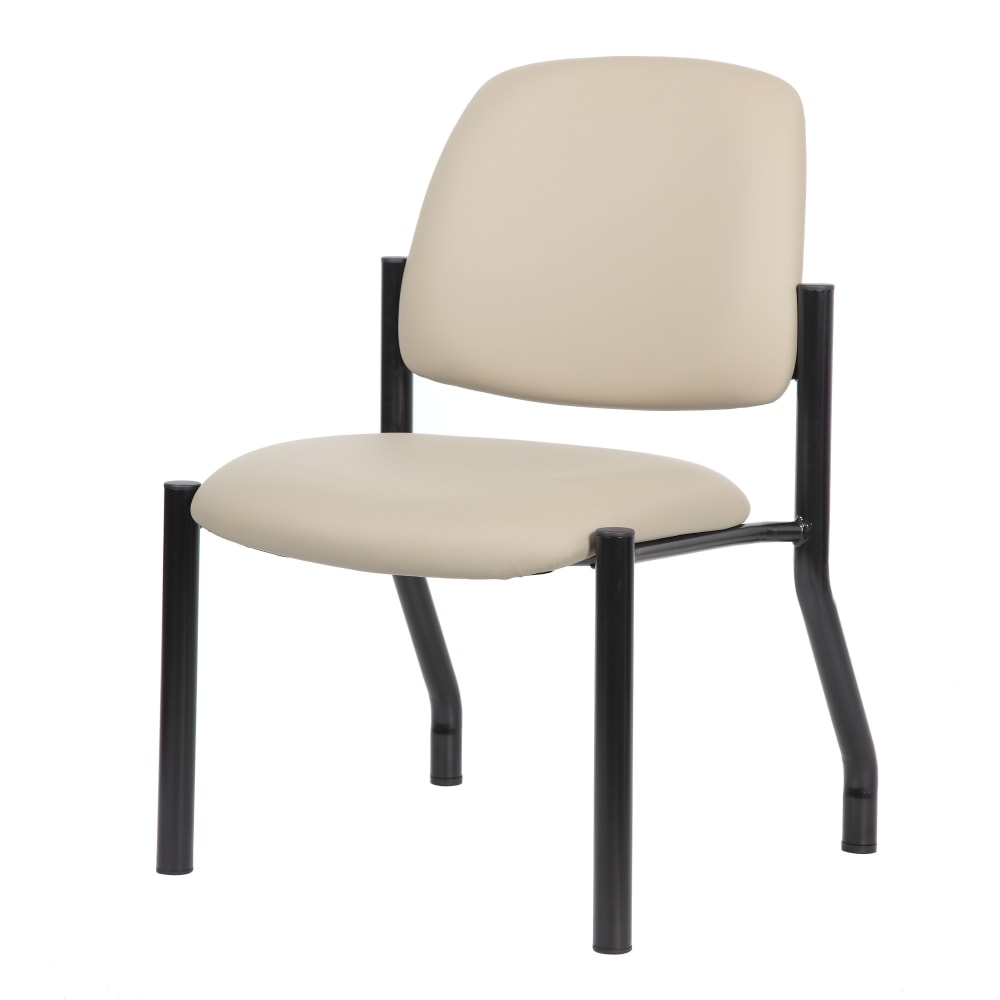 Boss Office Products Mid-Back Armless Guest Chair, Beige MPN:B9595AM-BG