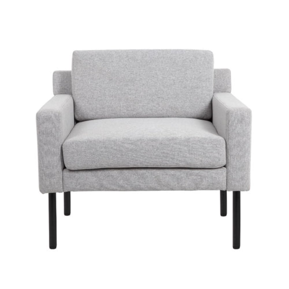 Boss Office Products Poly-Linen Weave Lounge Chair, Gray MPN:BR8001-GY