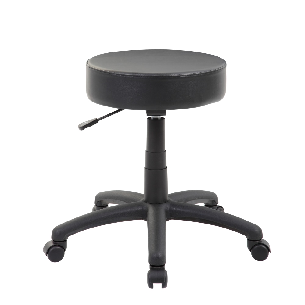 Boss Office Products Dot Stool in Antimicrobial Vinyl, Black MPN:B210V-BK