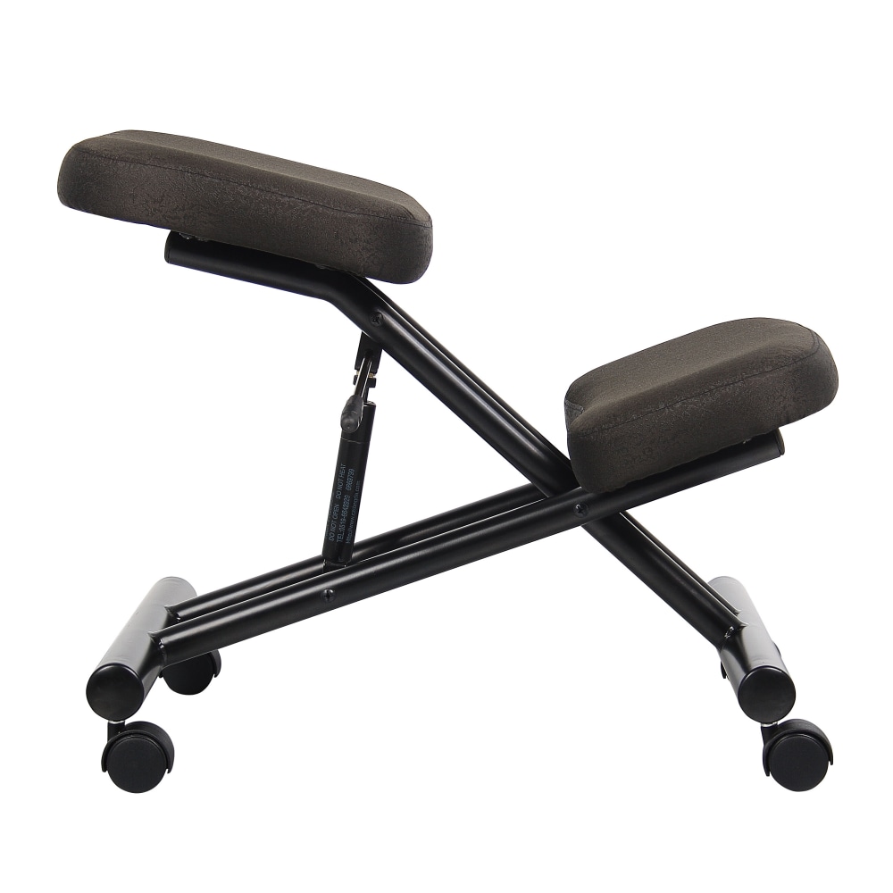 Boss Office Products Ergonomic Kneeling Stool, 25inH x 19 1/2inW x 26inD, Black MPN:B248