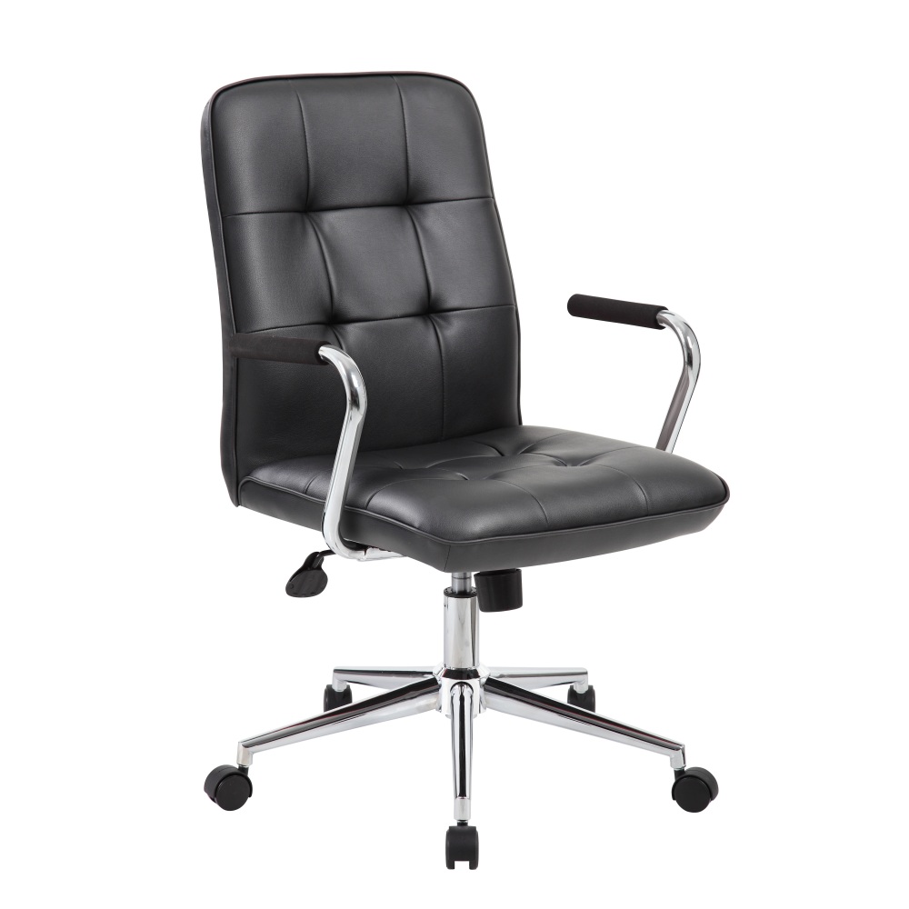 Boss Office Products Modern CaressoftPlus Mid-Back Task Chair, Black MPN:B331-BK