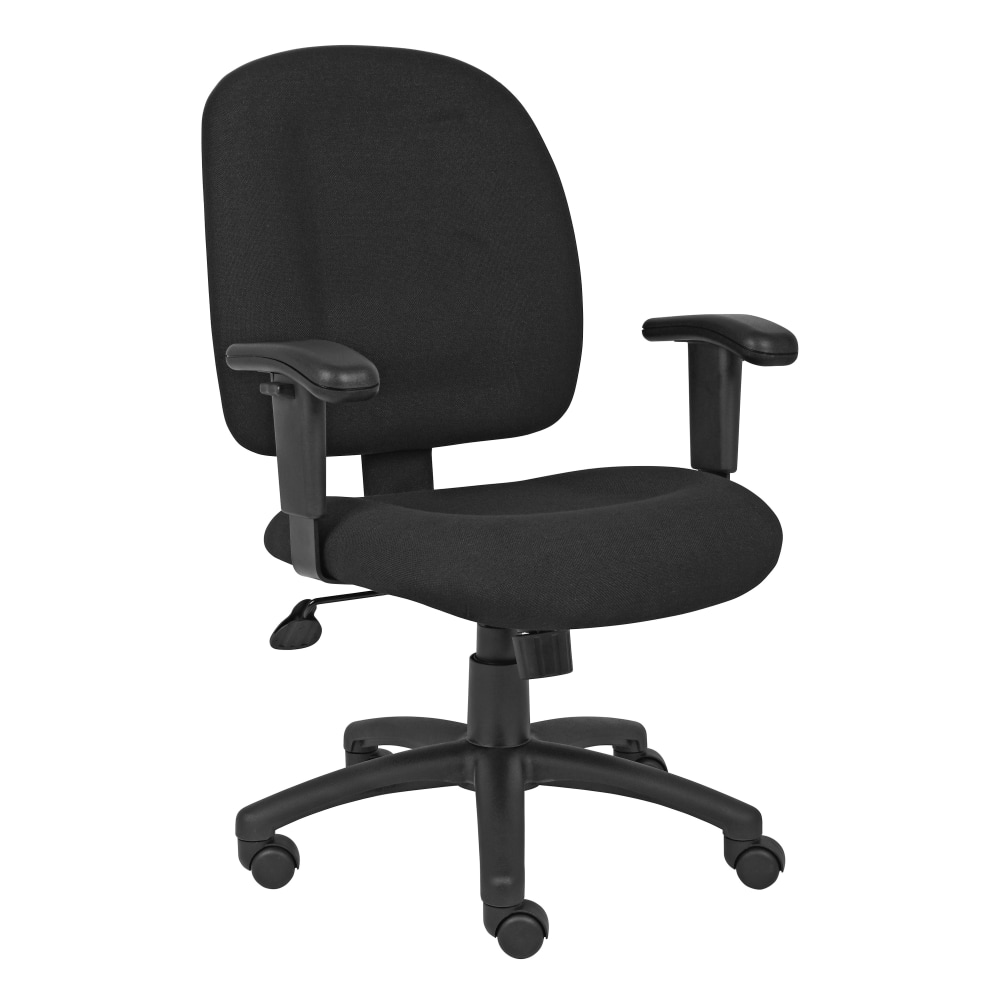 Boss Office Products Chenille Task Chair, Black MPN:B495-BK