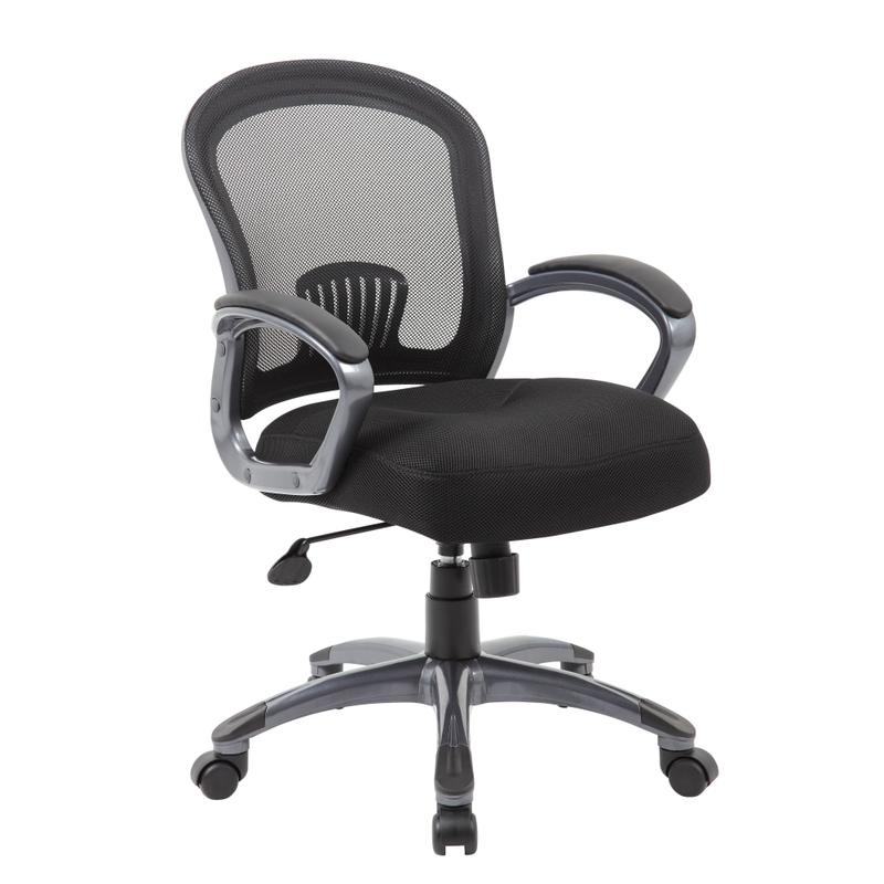 Boss Office Products Mesh Mid-Back Task Chair, Black MPN:B6256-BK