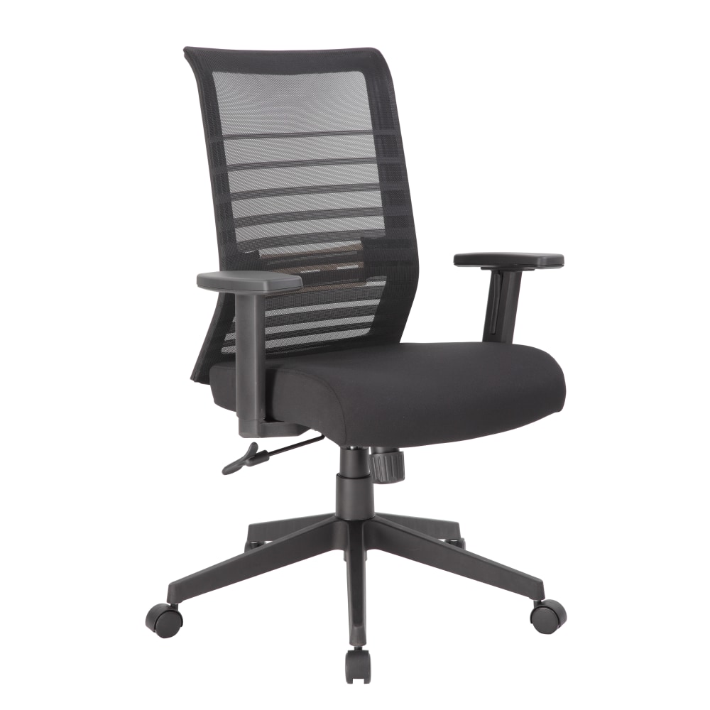 Boss Office Products Mesh Task Chair With T-Arms, Black MPN:B6566-BK