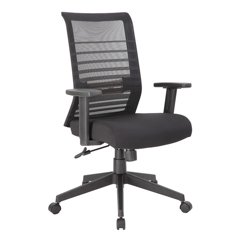 Boss Office Products Horizontal Mesh-Back Task Chair, Black MPN:B6566-BK+CV21
